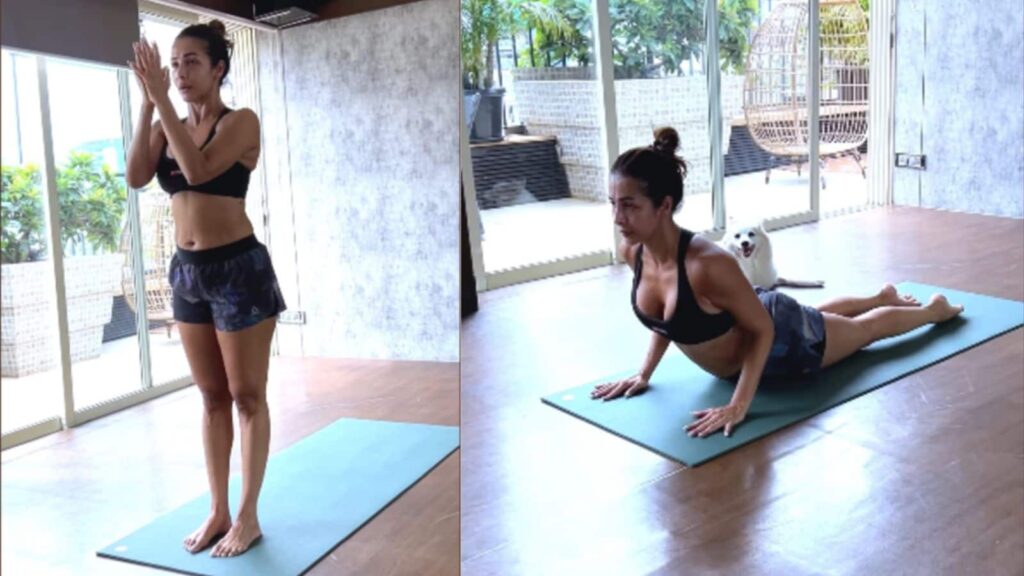 Malaika Arora shows how to perform Surya Namaskar for core strength and inner calm
